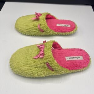 Laura-ashley Women's Green and Yellow Slippers